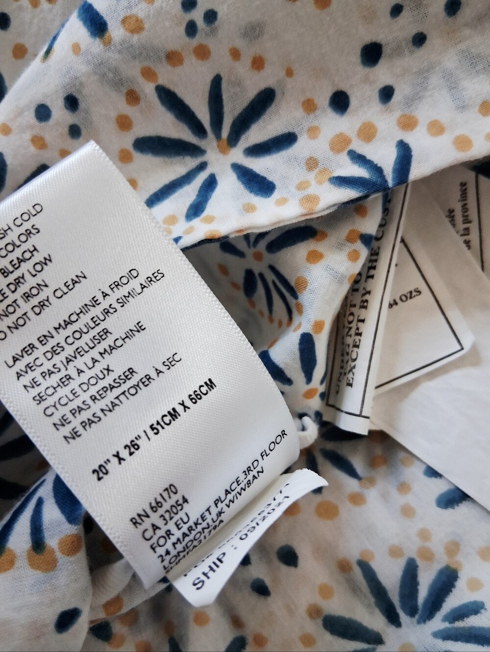Anthropologie Rosalind Print Cotton Voile Quilted Shams - Picture 8 of 12